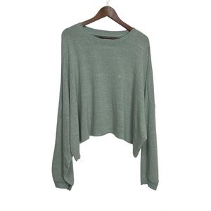American Eagle Light green cropped sweater NWT XXL